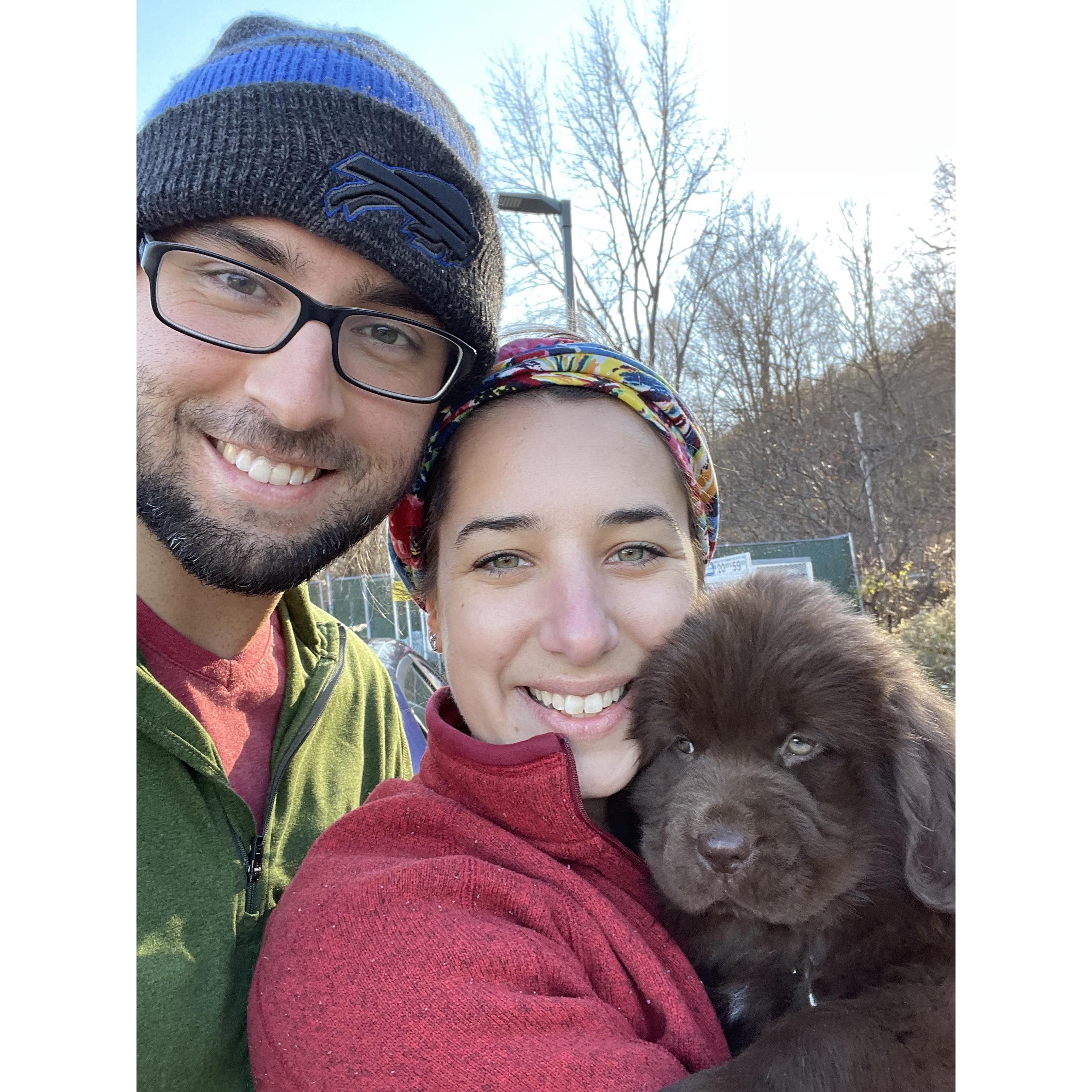 2021 First family selfie on the day we picked up Pemi