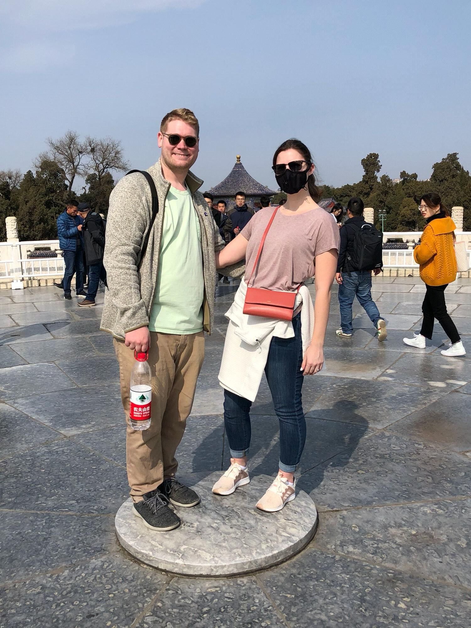 From an action packed day in Beijing, Alexandra opted to wear her pollution mask while Will took the gamble...both made it through the day!