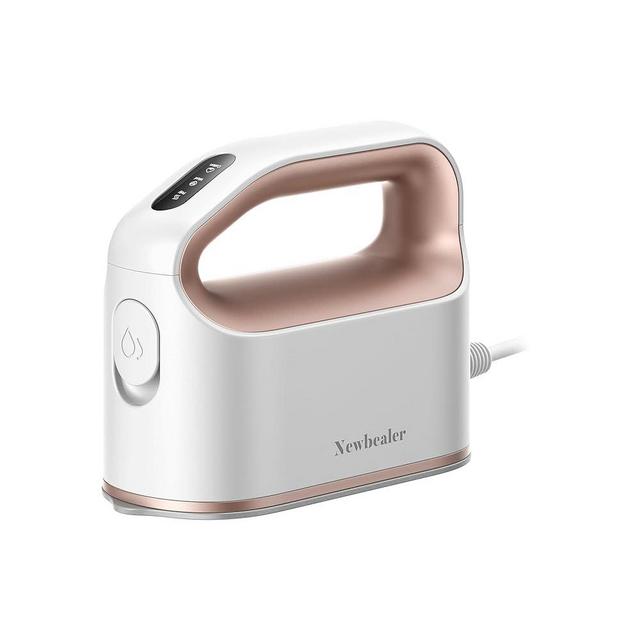 Newbealer Smart Steam Iron for Clothes - 1200W Professional-Grade Turbocharged 3 Steam & 3 Dry Heat Modes, 45s Heat-Up, 6oz Tank, Auto-Off, Nonstick Ceramic Soleplate for Home, RV & Hotel (Gold)
