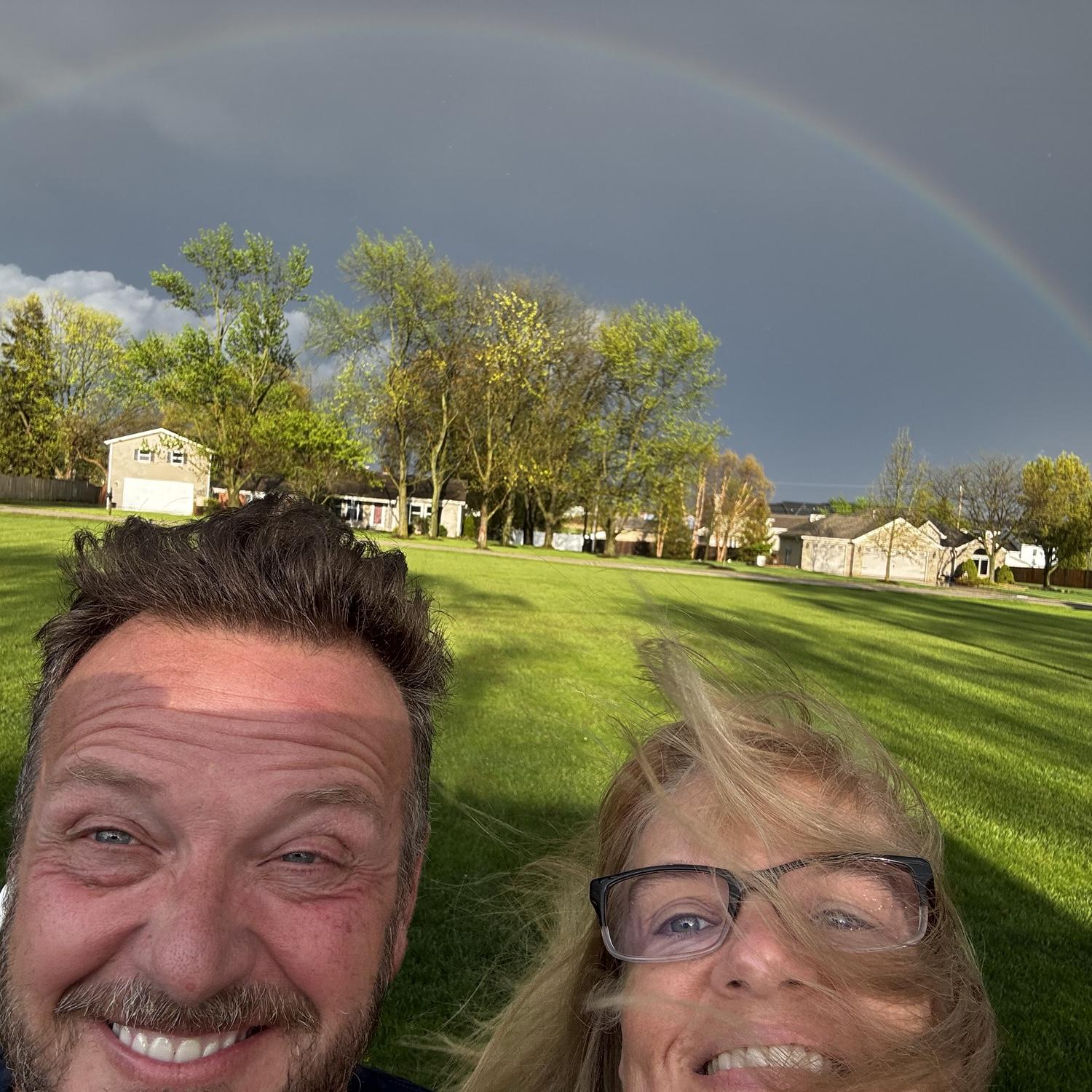 A weeknight rainbow