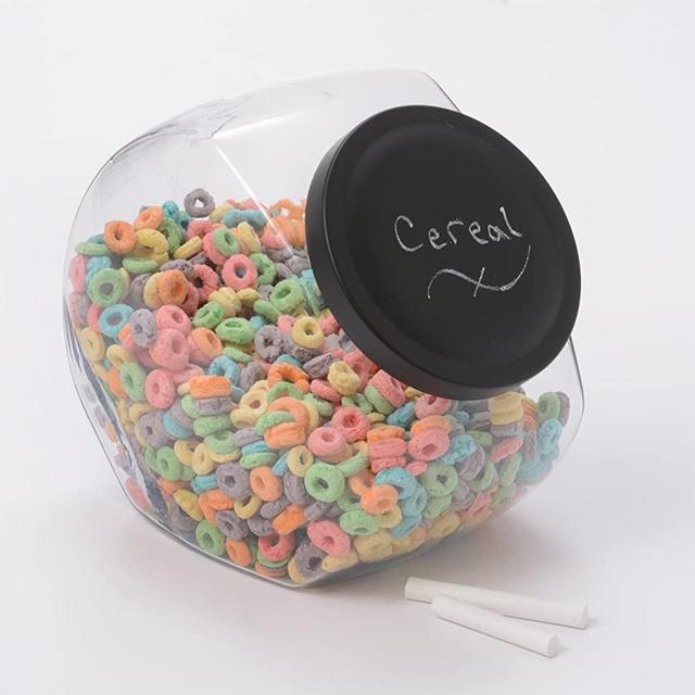 Anchor Hocking 1 Gallon Candy Jar with Black Chalkboard Lid