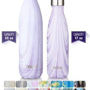 MIRA Vacuum Insulated Travel Water Bottle | Leak-proof Double Walled Stainless Steel Cola Shape Sports Water Bottle | No Sweating, Keeps Your Drink Hot & Cold