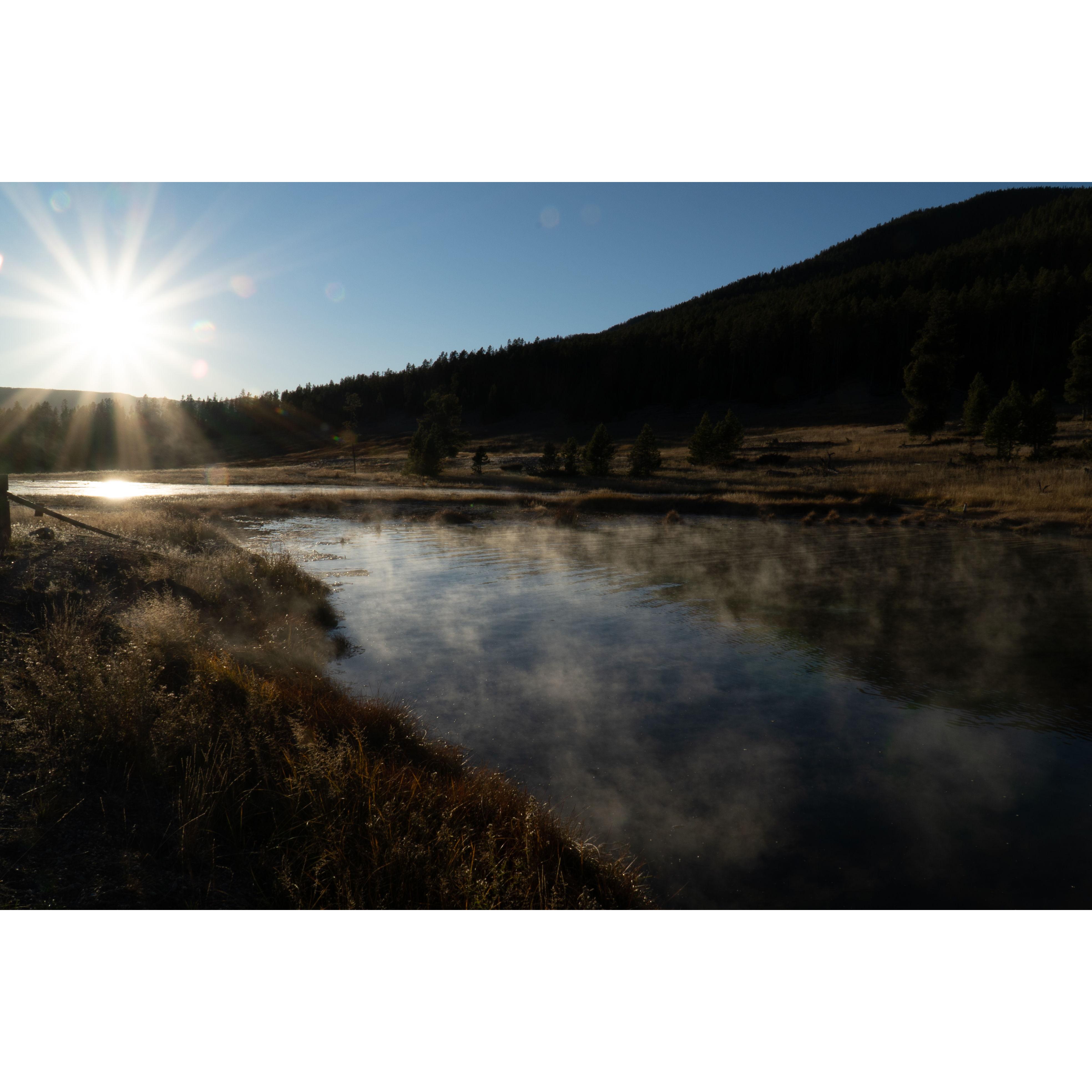 West Yellowstone sulfur pools