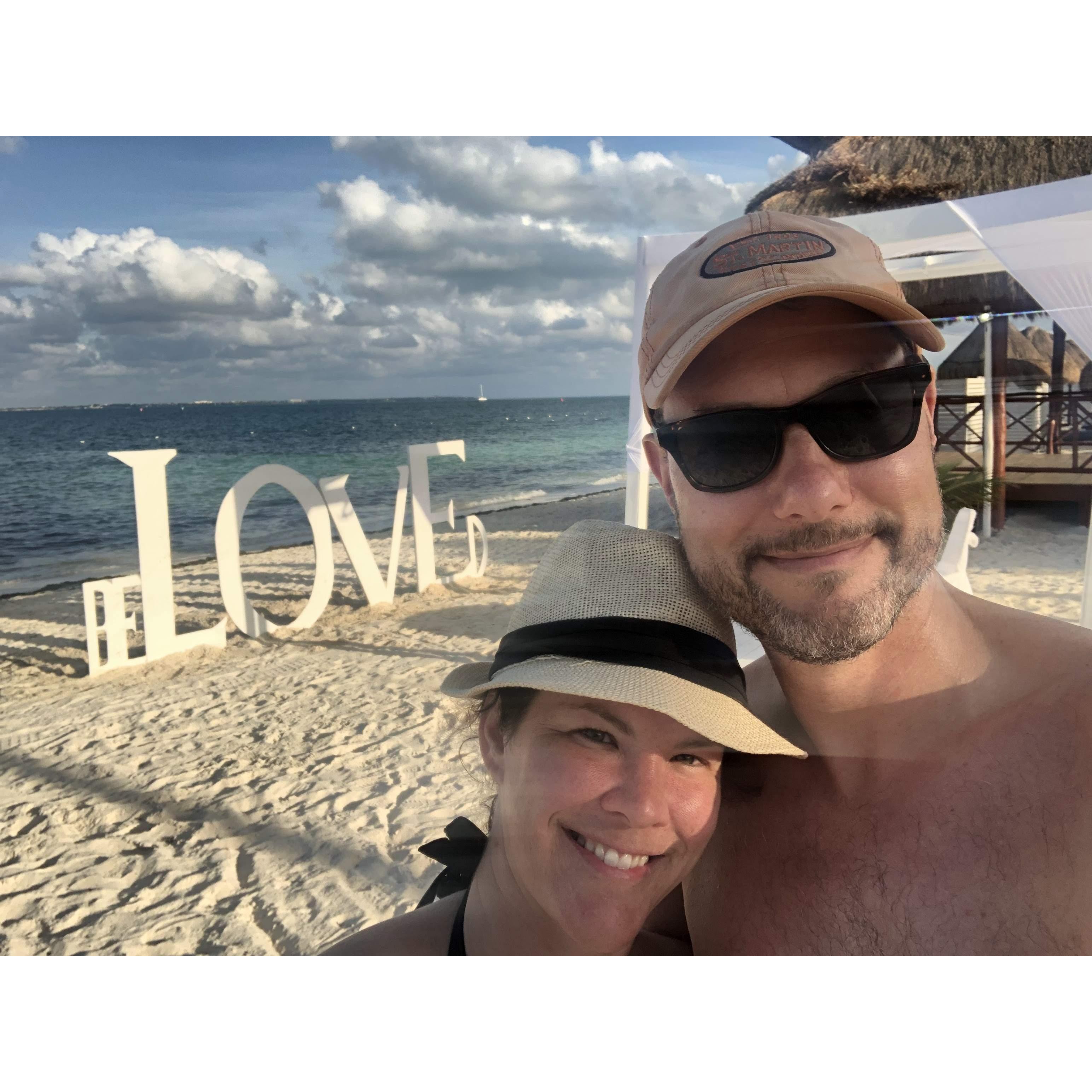 That time we went on a romantic walk on the beach...