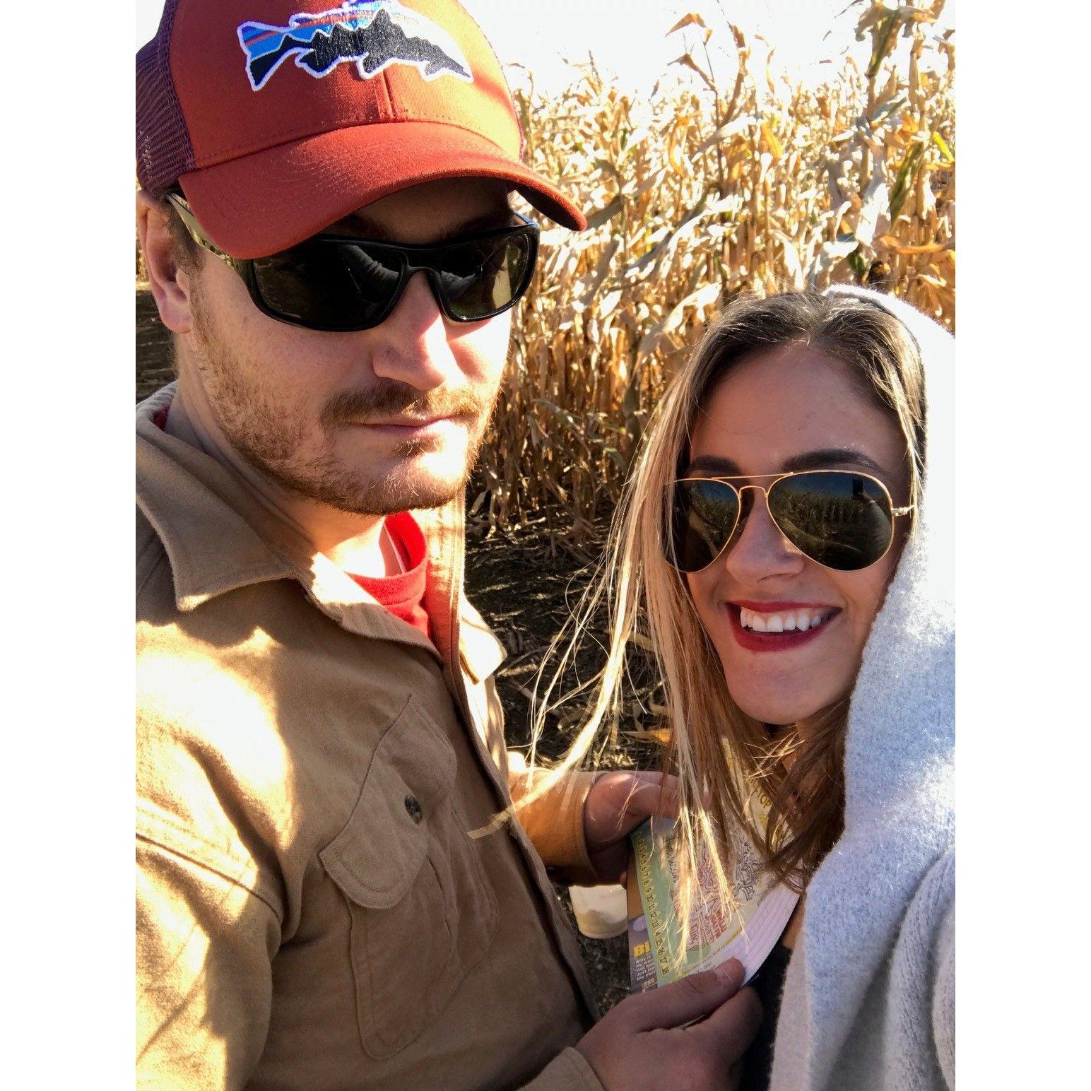 One of the many trips to Door County - forced Will on a corn maze - haven't been to another since