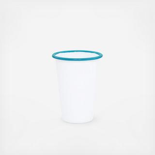 Vintage Enamelware Tall Tumbler, Set of 4