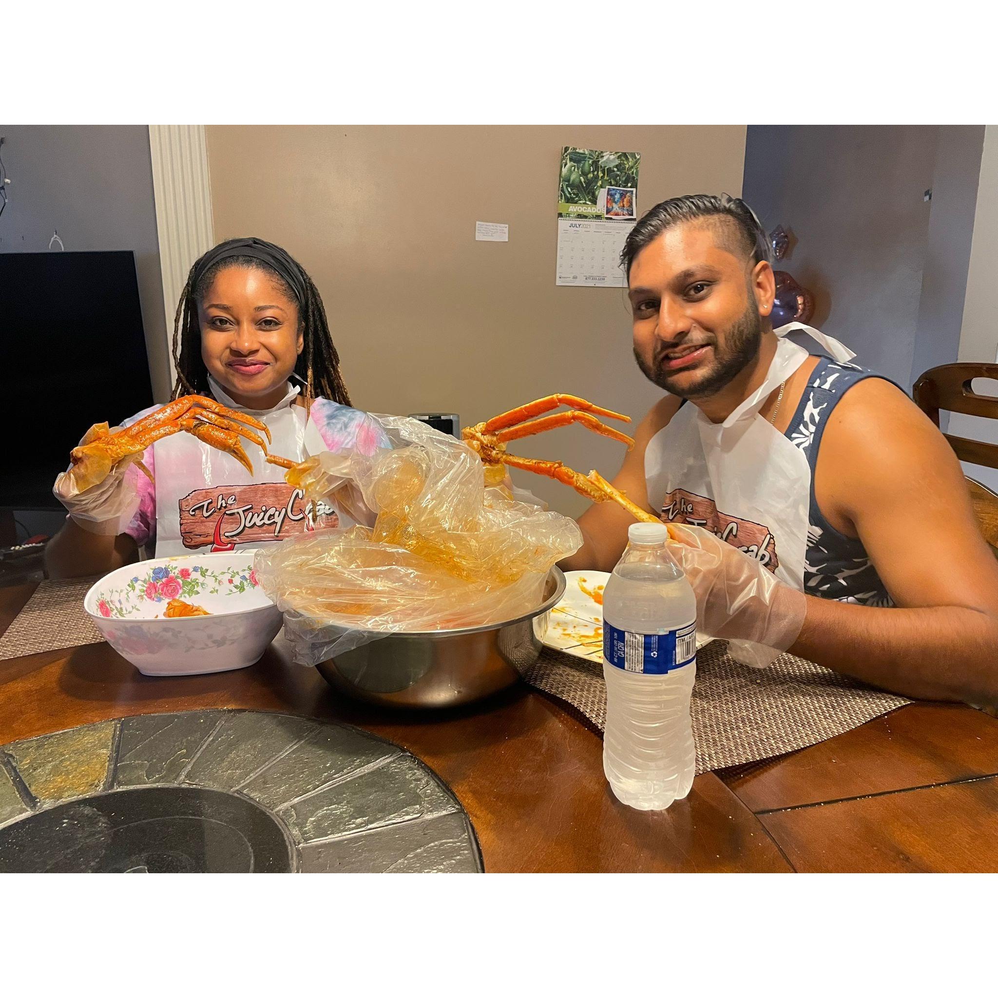 Chow time: Juicy crab, Miami
