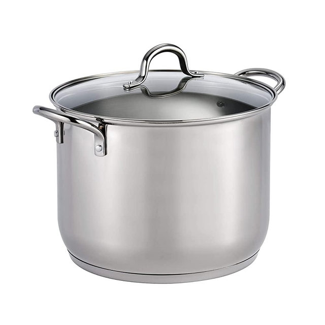 Tramontina 16 Qt Covered Stainless Steel Stock Pot - 80104/120DS