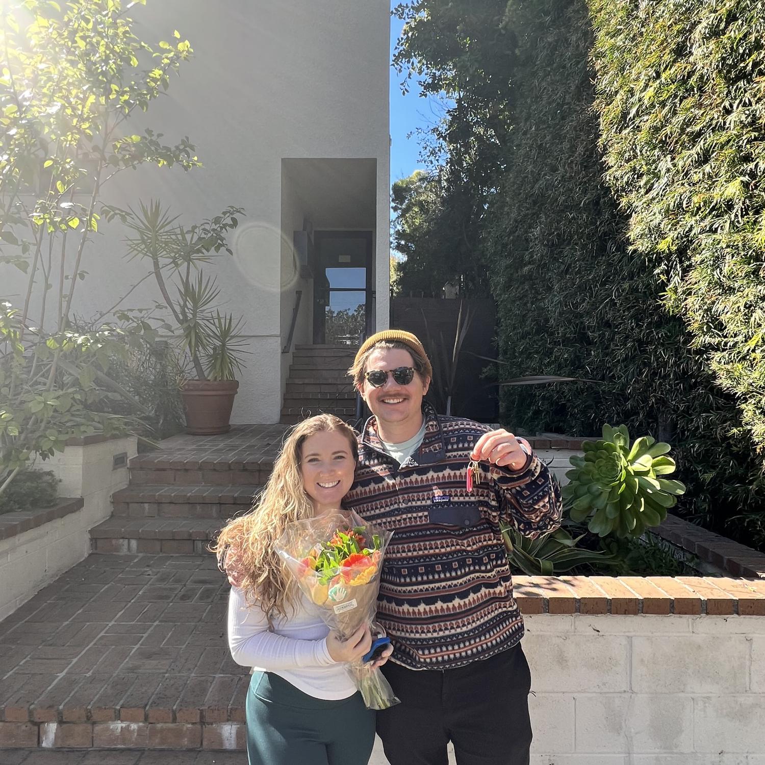 The day we bought our Beachwood Canyon condo!