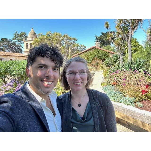 After mass at the Carmel Mission Basilica