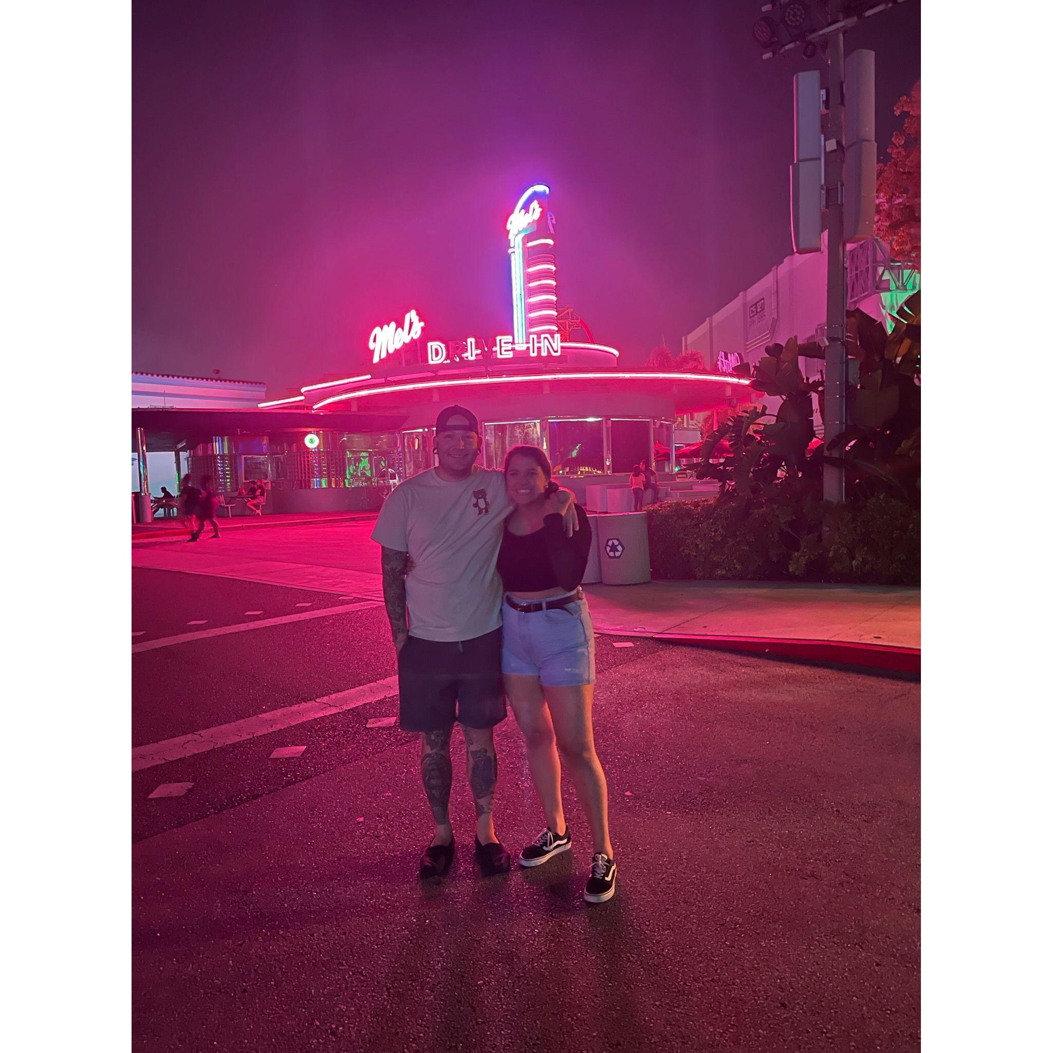 Halloween Horror Nights where Bri 'definitely' jumped more than Eric.
