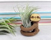Sloth Air Plant Holder, Gift Women, Small...