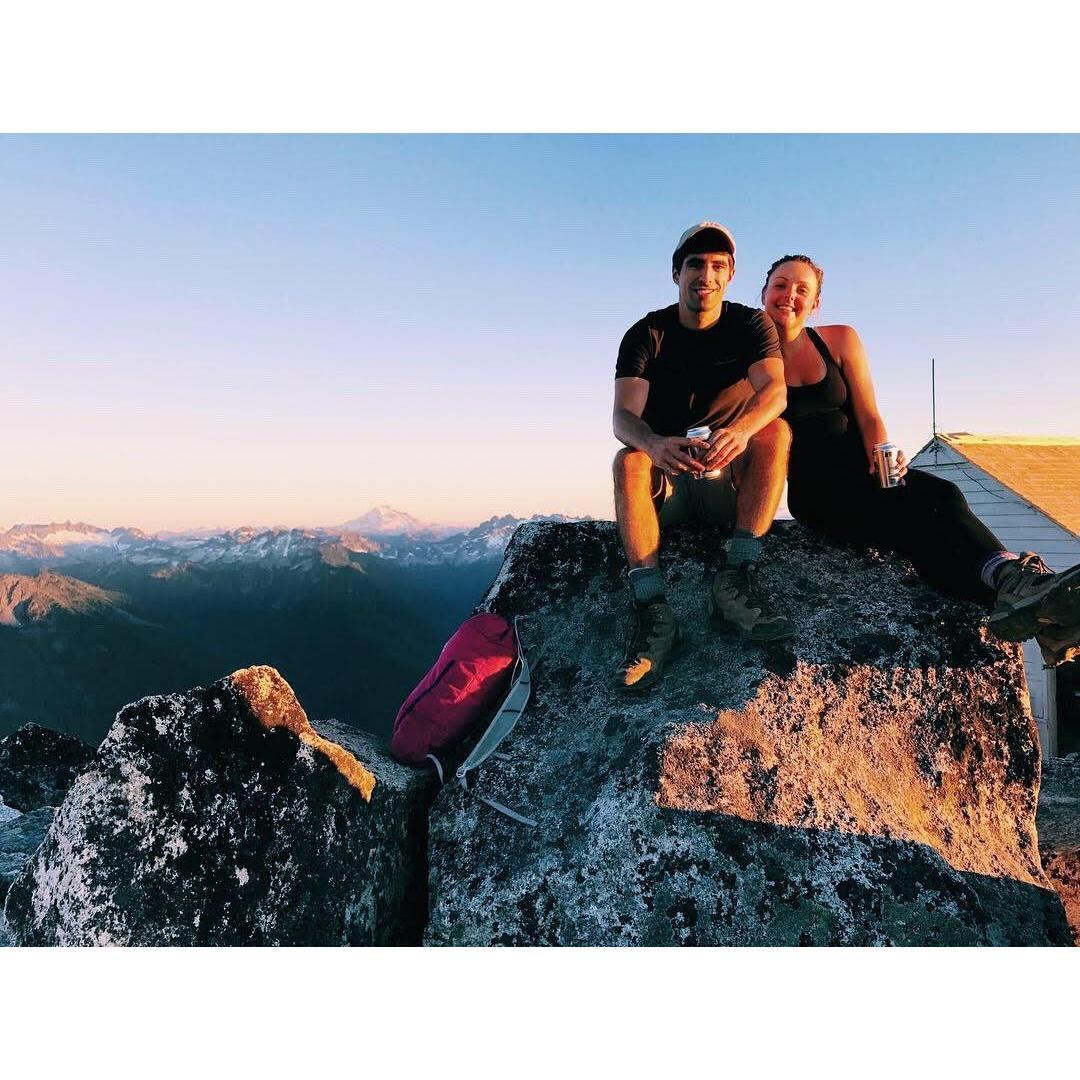 First backpacking trip together. Hidden Lake Lookout, North Cascades