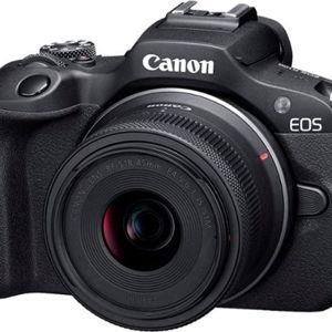 Canon - EOS R100 4K Video Mirrorless Camera with RF-S18-45mm f/4.5-6.3 IS STM Lens - Black
