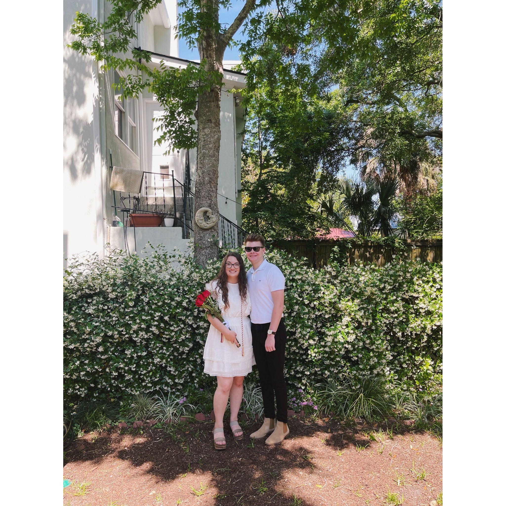 Hannah Rose graduates from the College of Charleston graduation