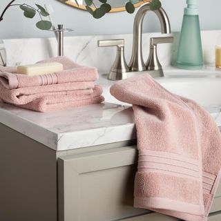 Everyday Dobby Border Washcloth, Set of 4