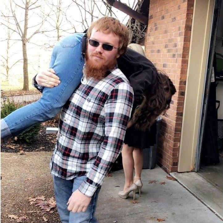 Right before I met his entire family for the first time.  He had to drag in there...