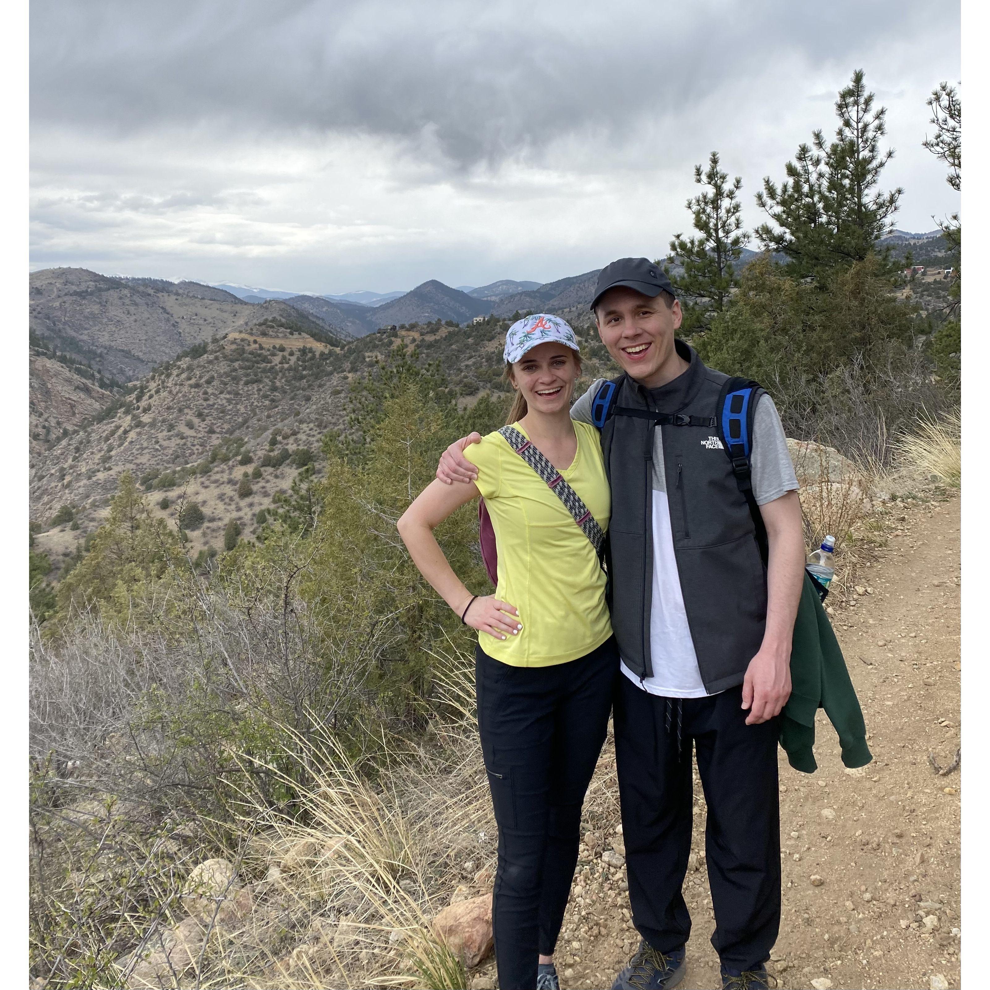 On a Colorado hike with John's brother Dan, after their brother Greg's wedding to Brittany.