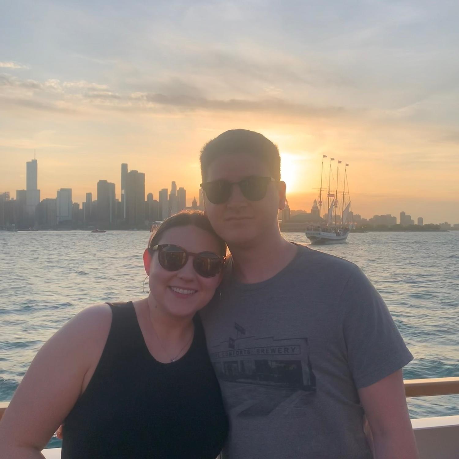 Architecture boat tour in Chicago, May 2022