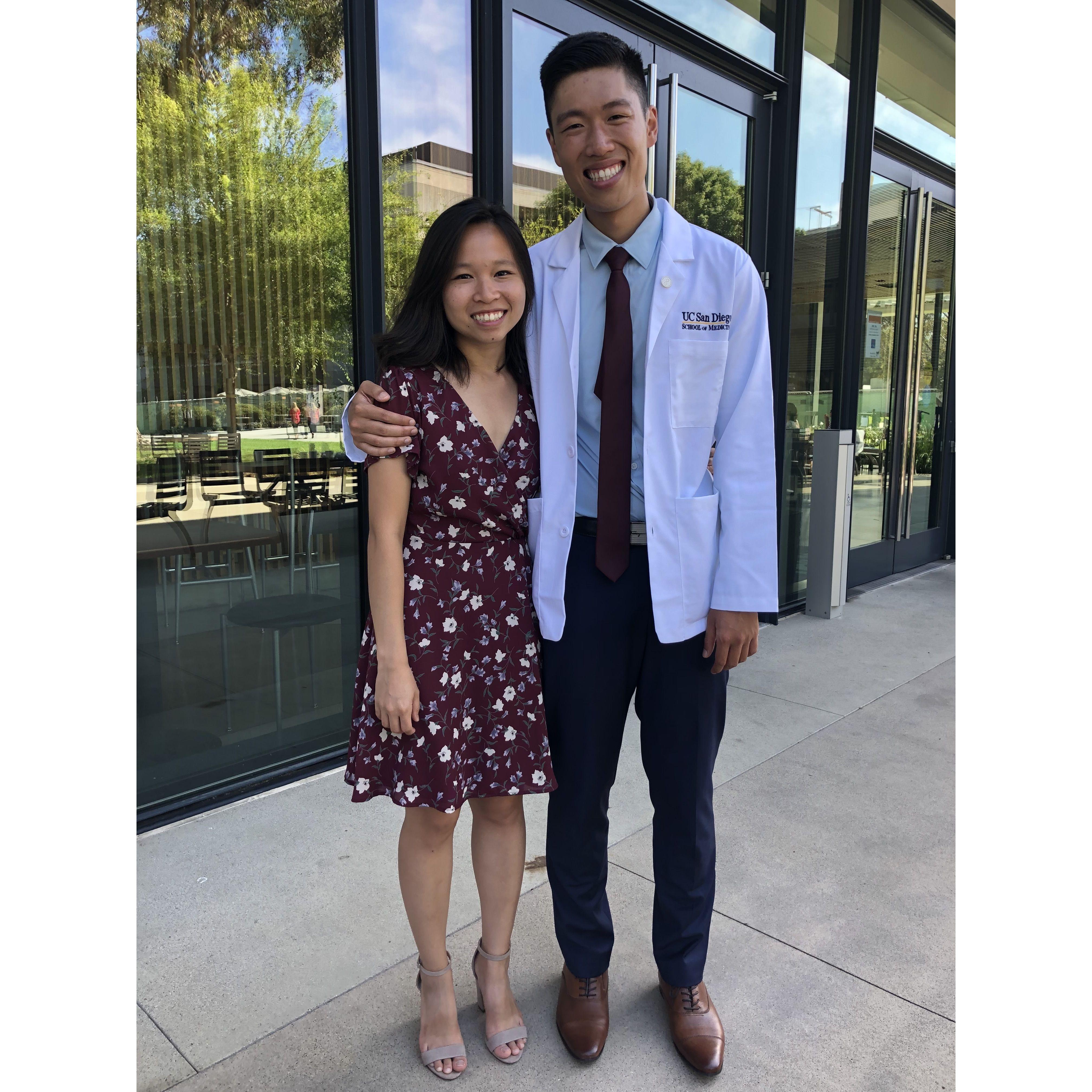 May at Kevin's White Coat ceremony!