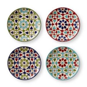 Tulum Mixed Appetizer Plates, Set of 4