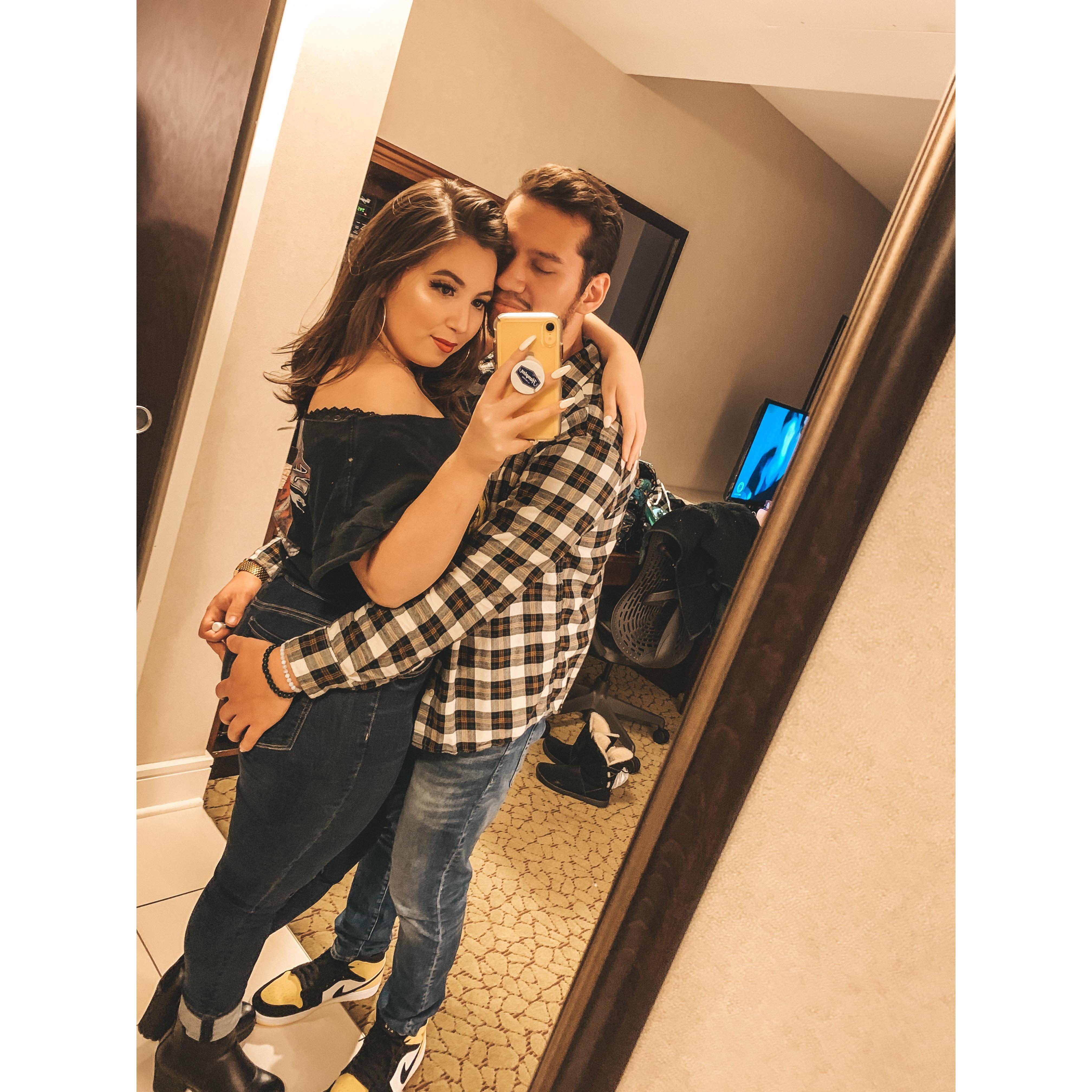 The day we officially started dating! #postmalone