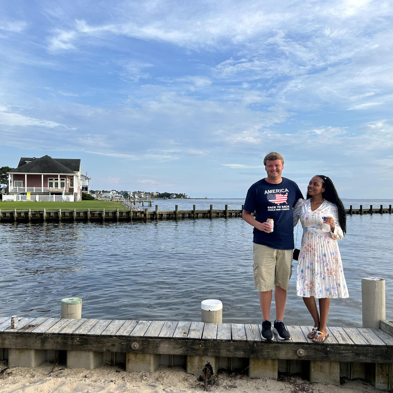 Introducing Aimee to my family in the Outer Banks.