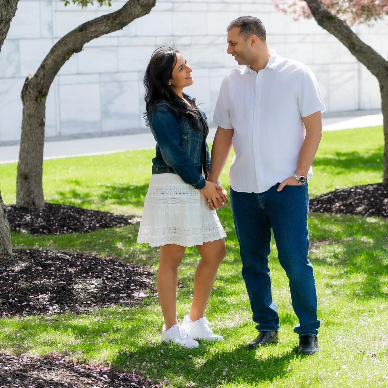 Hand in hand, walking into forever!