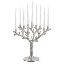 Tree of Life Menorah- Silver