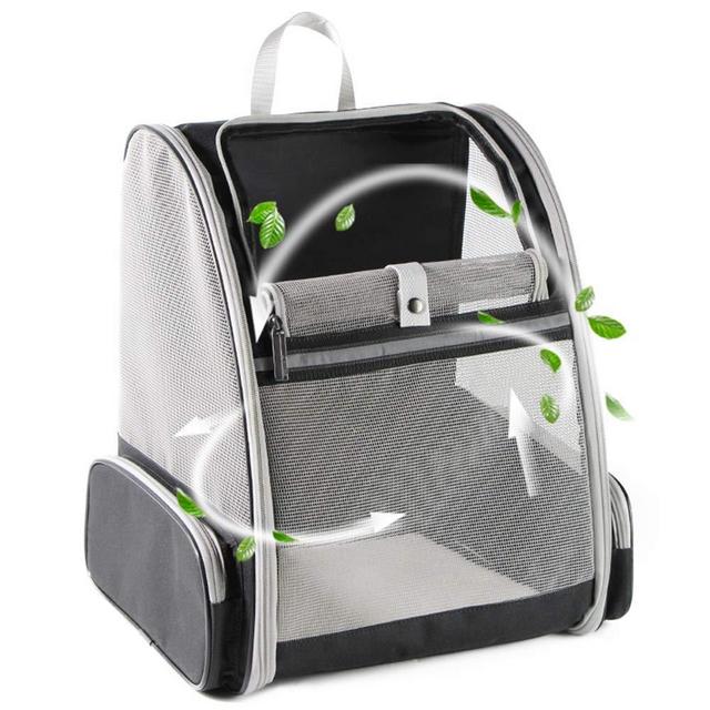Texsens Pet Backpack Carrier for Small Cats Dogs | Ventilated Design, Safety Straps, Buckle Support, Collapsible | Designed for Travel, Hiking & Outdoor Use