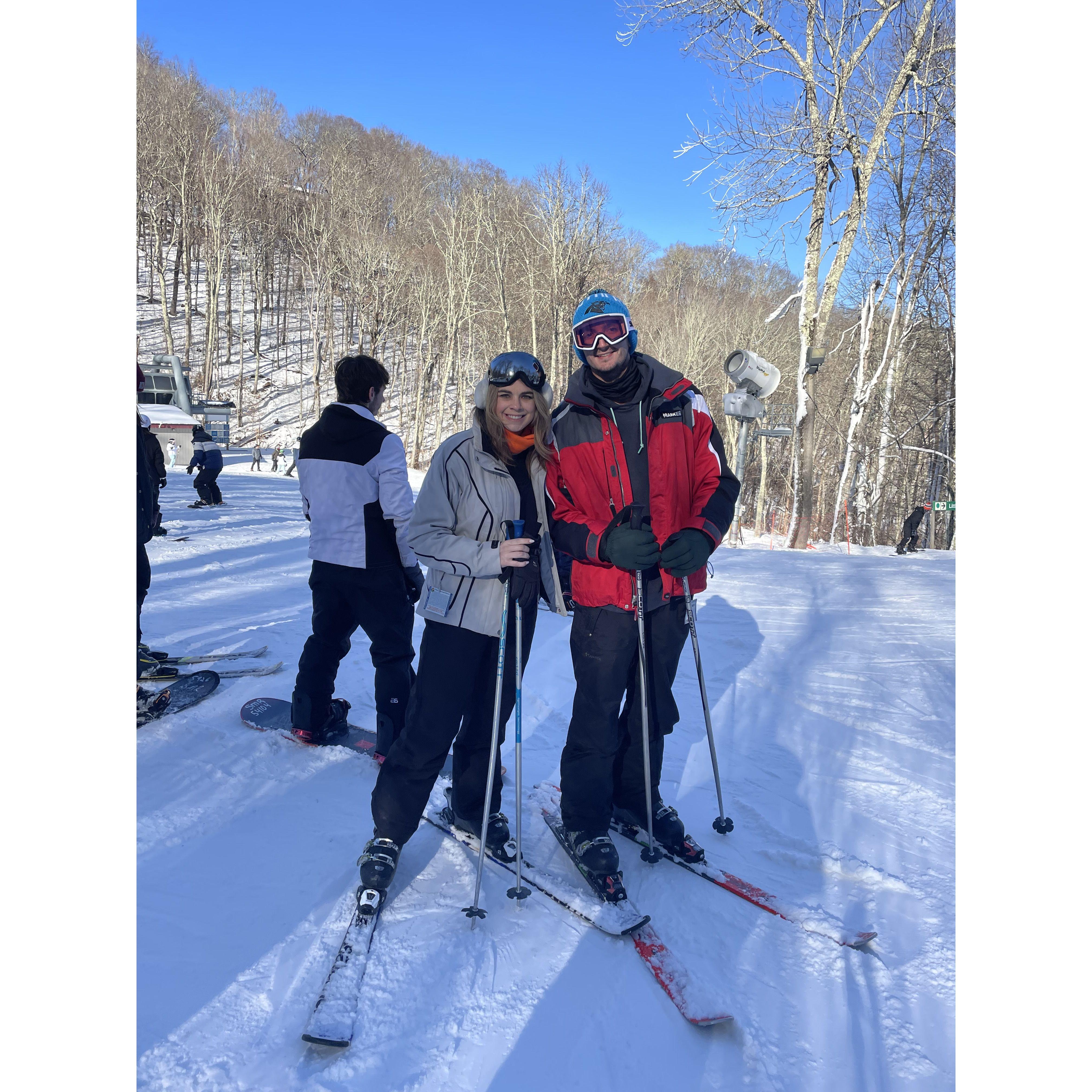 Our first ski trip together 