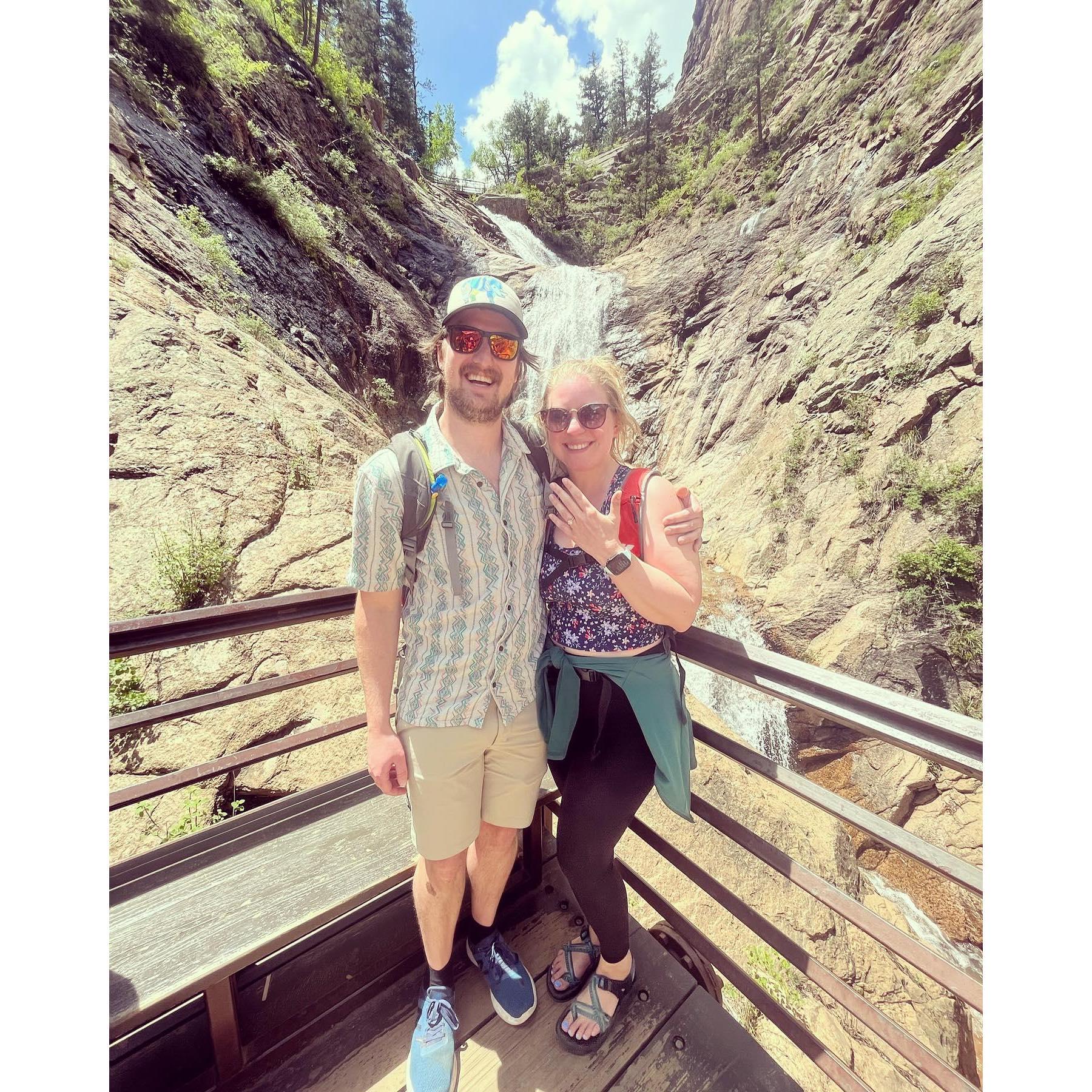 Our hike where Stephen popped the question!!!