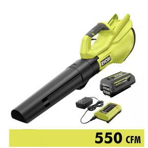 40V 120 MPH 550 CFM Cordless Battery Leaf Blower With 4.0 Ah Battery and Charger