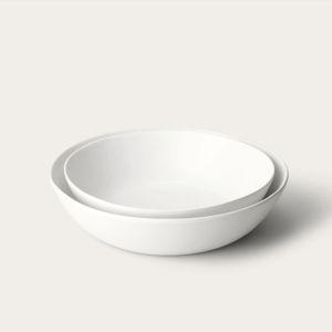 Low Serving Bowls (Cloud White)