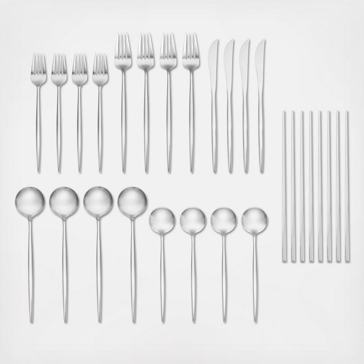 Skandia, Zephyr 45-Piece Flatware Set, Service for 8 - Zola