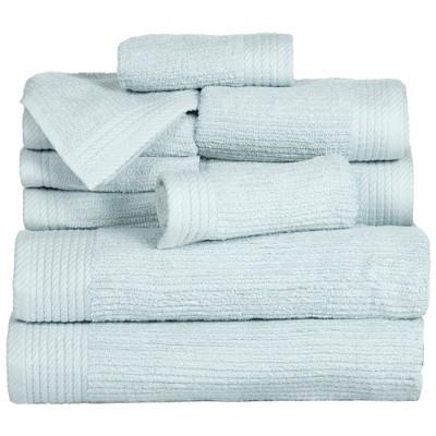 Solid Bath Towels And Washcloths 10pc Seafoam - Yorkshire Home