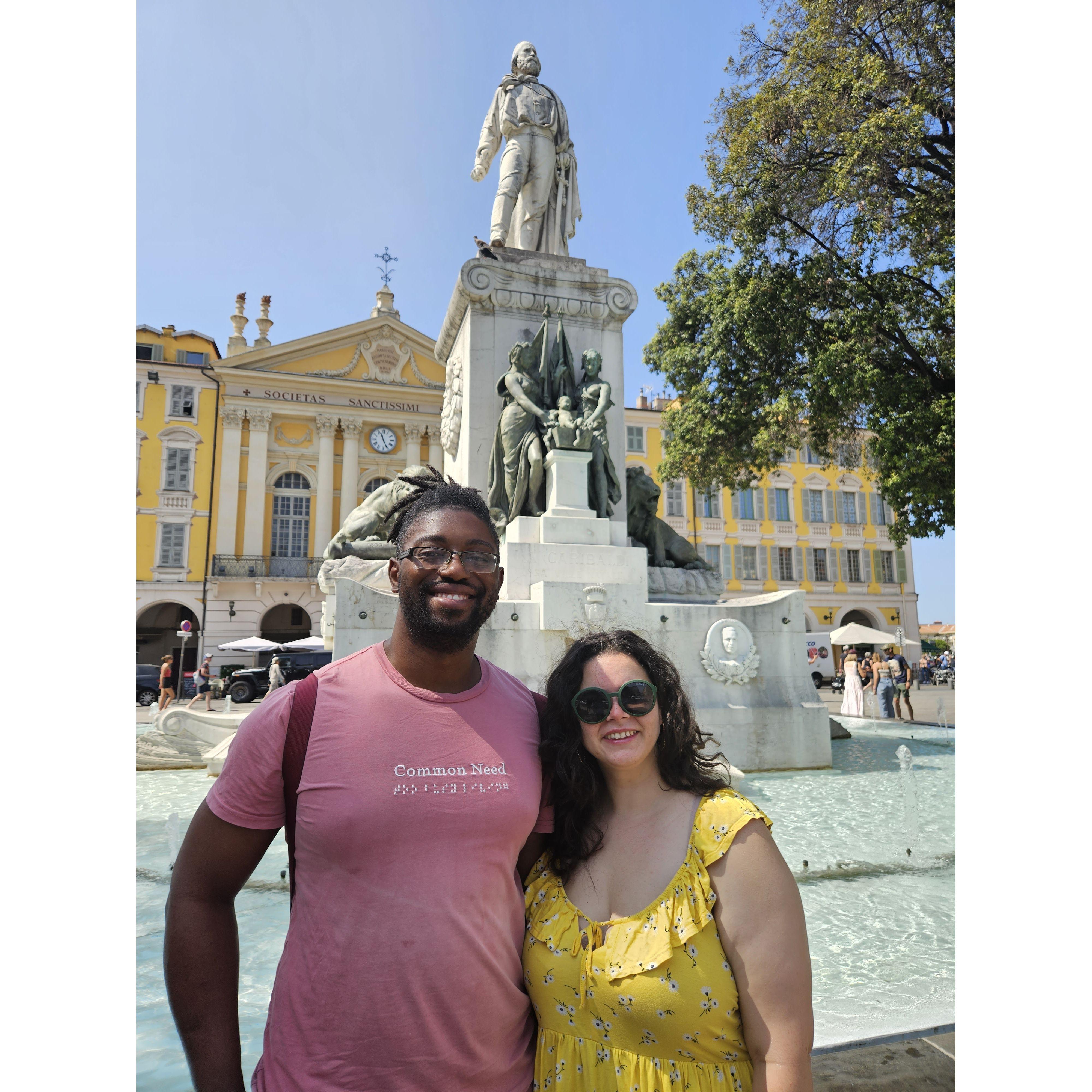 On a walking tour in Nice