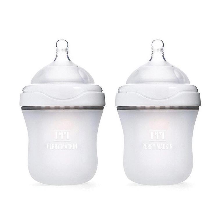 Silicone Baby Bottle 2 Pack Set
