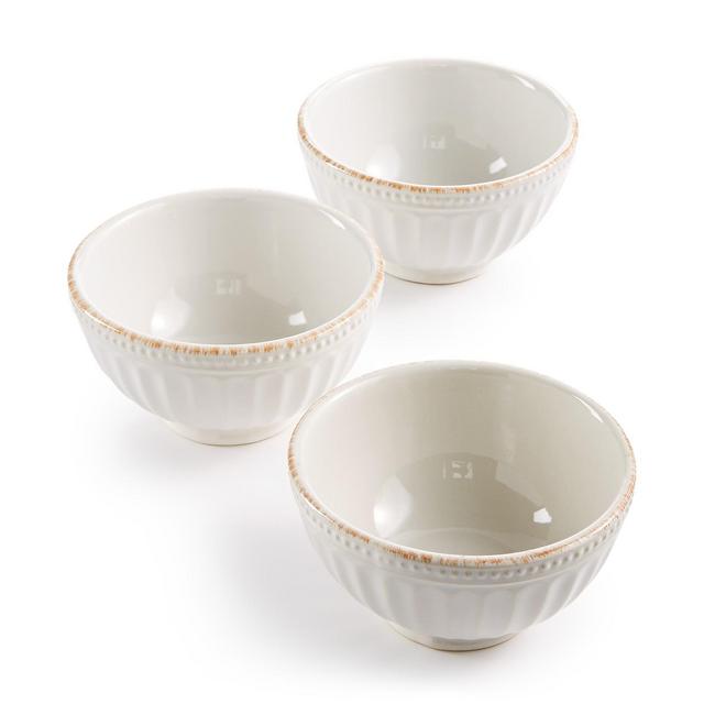 Lenox French Perle Groove Collection Stoneware 3-Pc. Mini Bowls Set