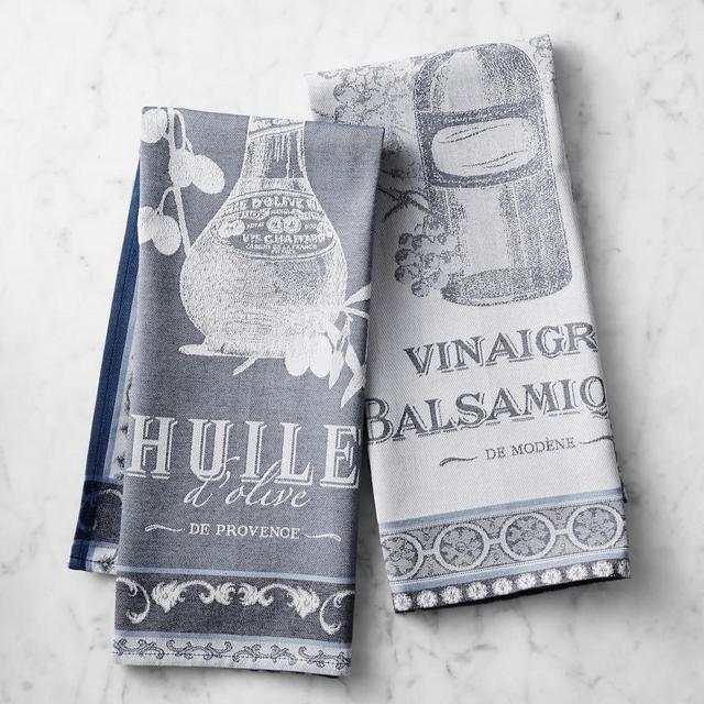 Decorative Jacquard Towel, Set of 2, Blue