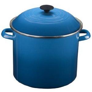 Le Creuset Enamel-on-Steel Covered Stockpot, 10-Quart, Marseille