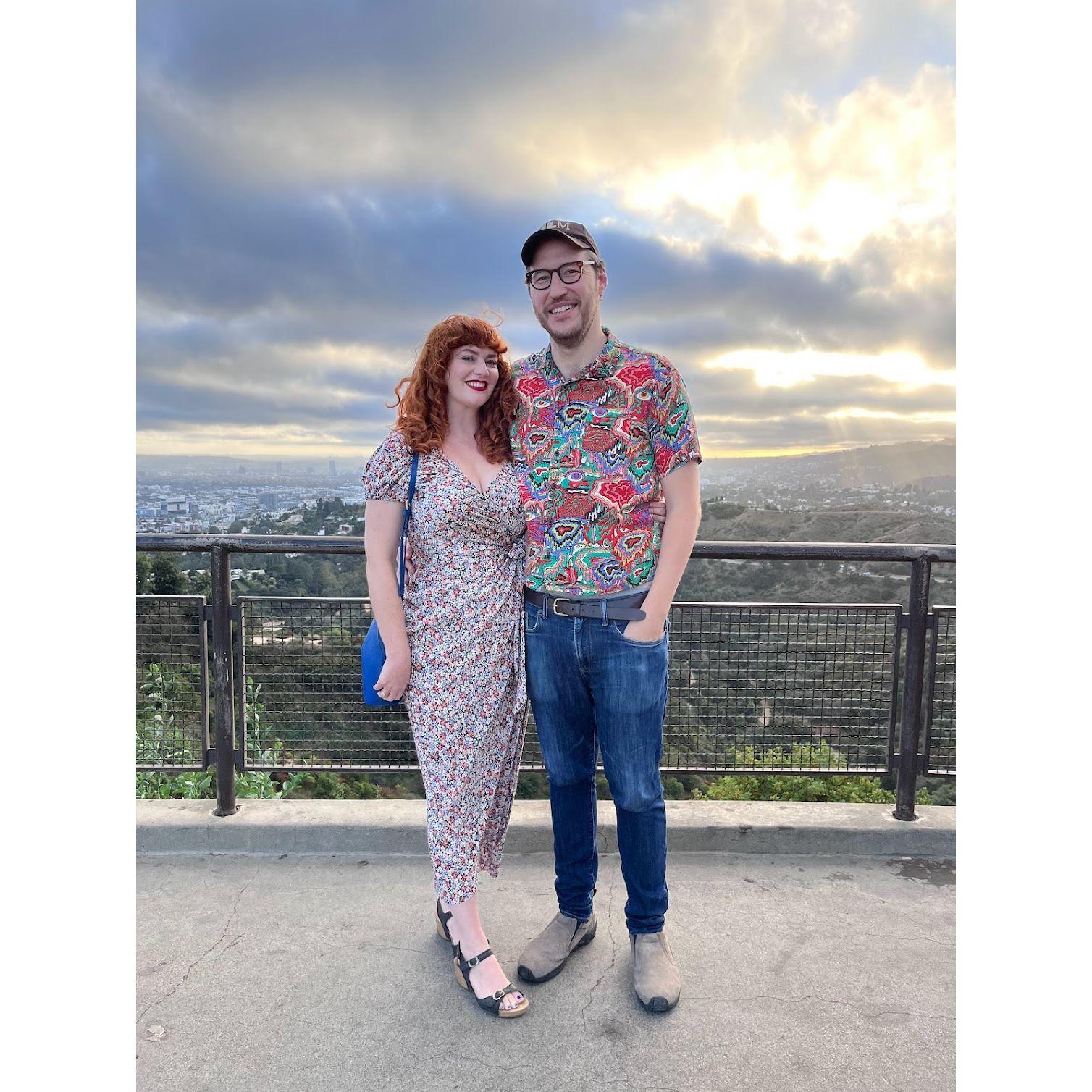 At the Griffith Observatory in LA, the day after our friends Tavis & Carly had their wedding.