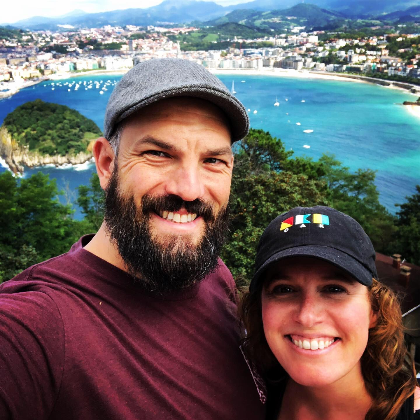 High above San Sebastian, Spain