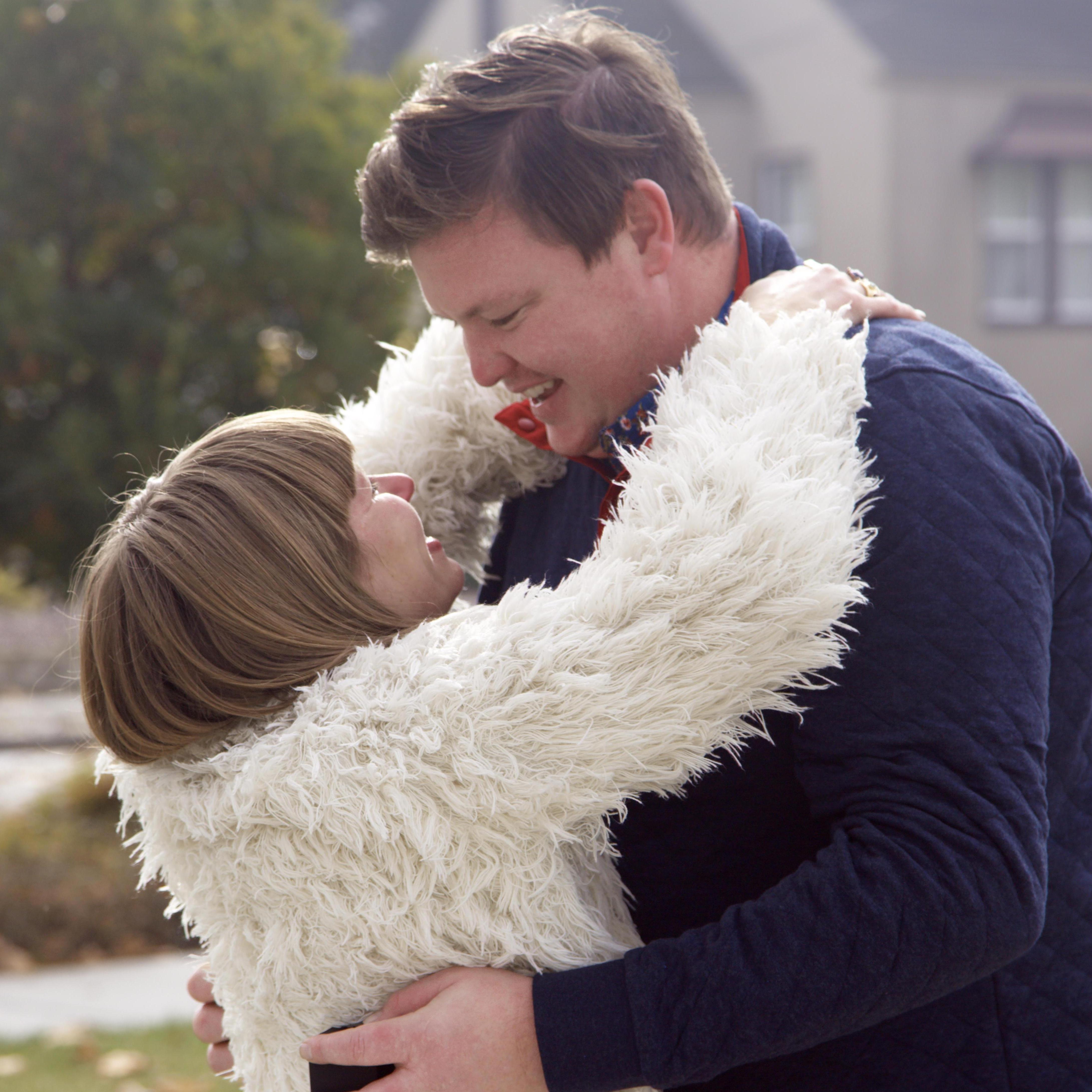 When El popped the question (and Nikki said yes)! December 2020.