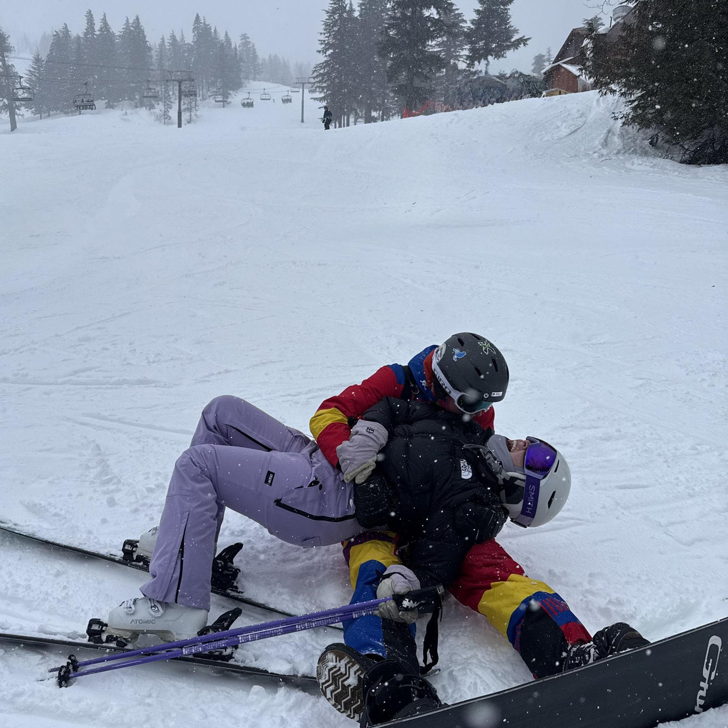 One of the many ski days.