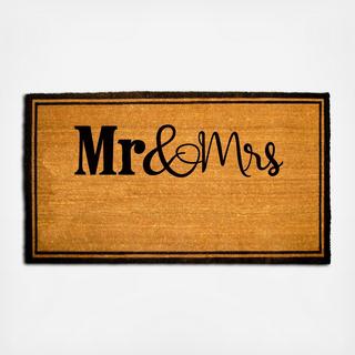 Mr. & Mrs. Rectangle Doormat