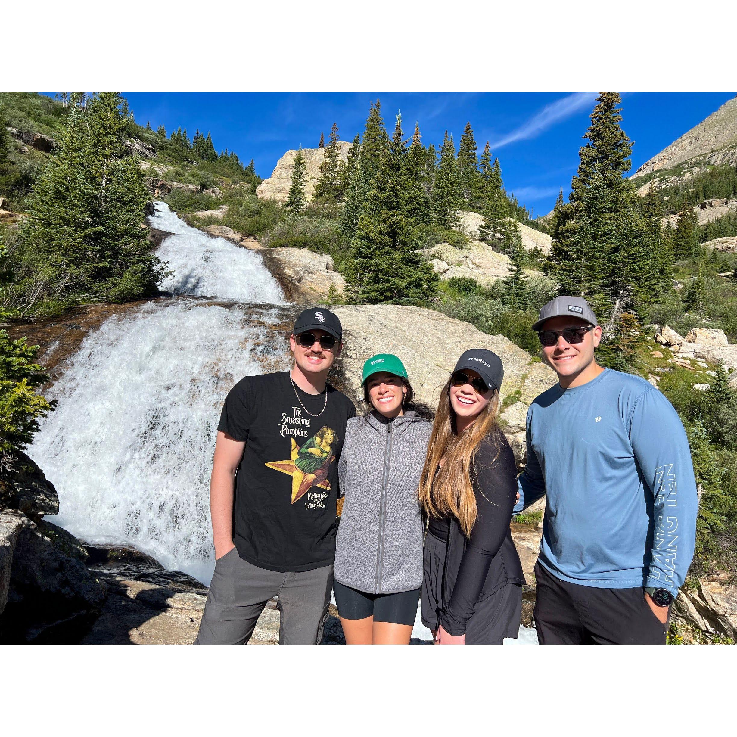 8/17/24 | Chasing waterfalls in Breck! This was such a fun weekend trip to celebrate Megan & Martin getting married in October '24!