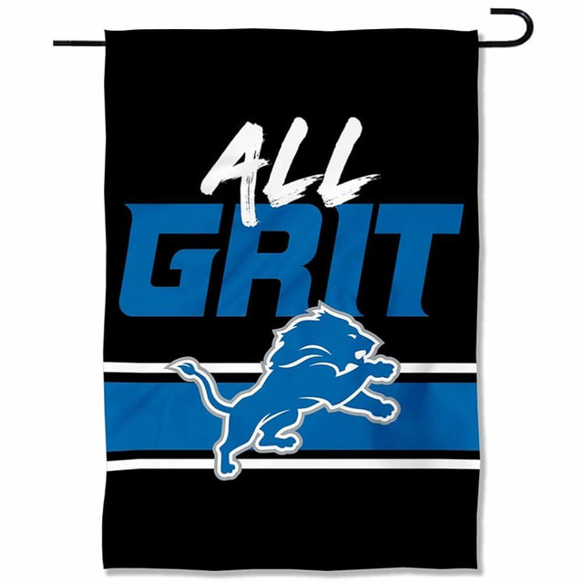 Detroit Lions All Grit Garden Flag Double Sided Banner