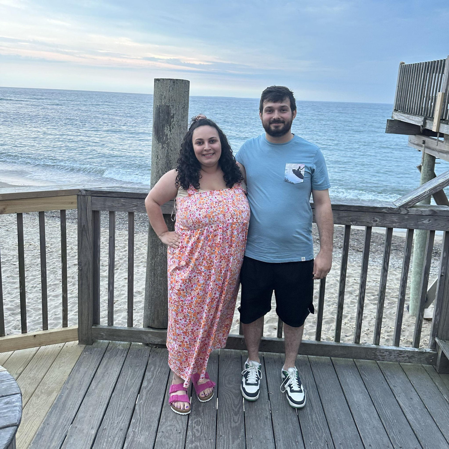 Celebrating my friend Sam's birthday in Rhode Island over a year into dating