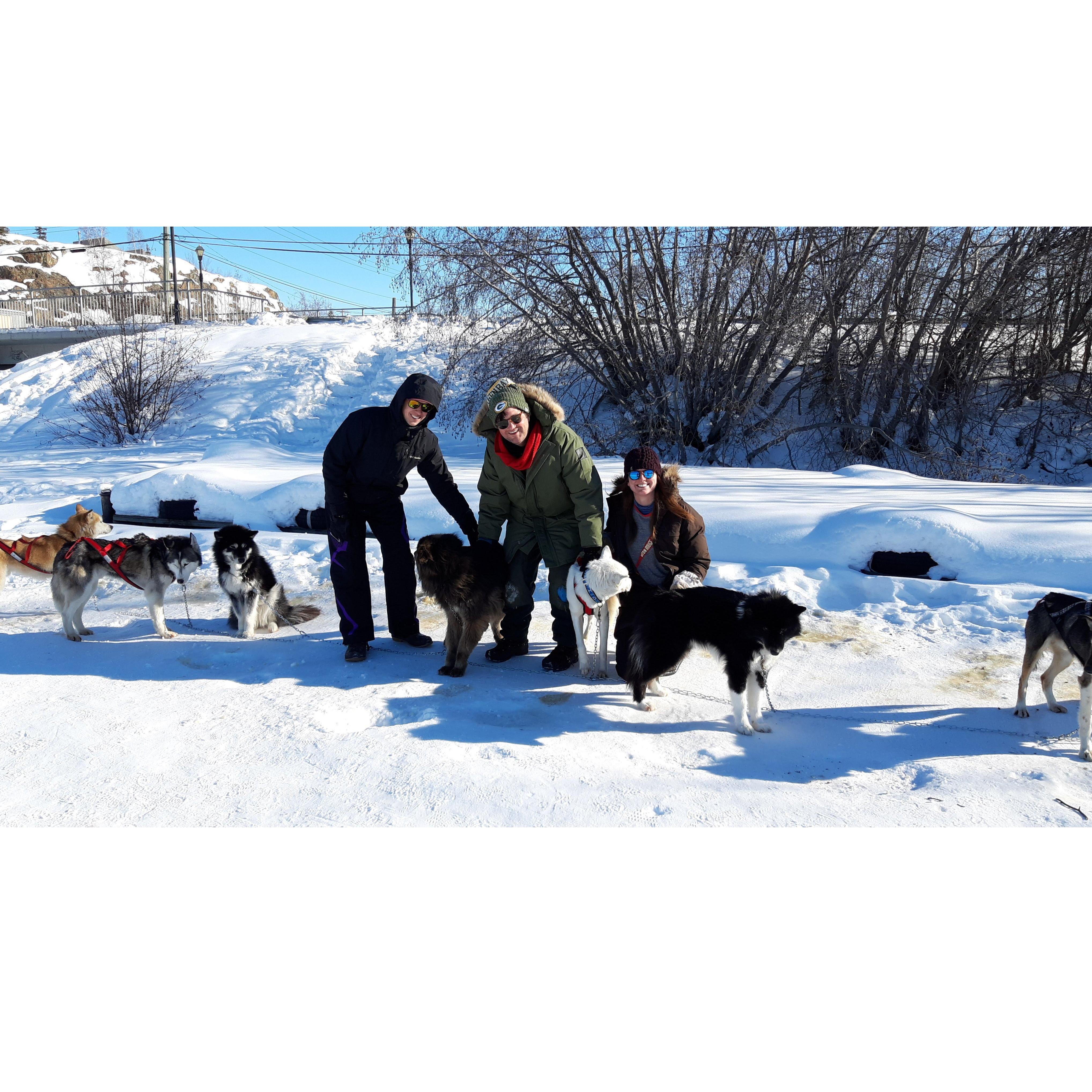 Our dog-sledding adventure in Yellowknife - if you don't know where that is google it!! Such an adventure. We played a gig in a SNOW CASTLE. AJ Srubas featured here in this one!